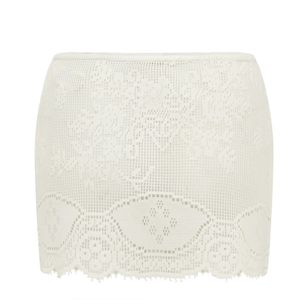 NWT With Jéan | Belinda Skirt - White Lace - Picture 6 of 11